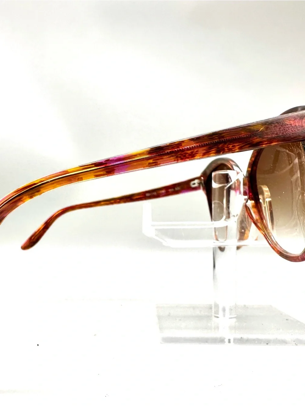 SEE 3991 Oversized Round Eyeglasses Tortoise Magenta Made Italy 632 FRAMES ONLY